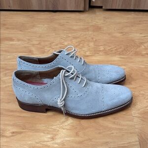 Never worn Grenson Men's Gray Suede Dress Shoes